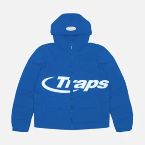 Abrigo con capucha Trapstar Hyperdrive azul